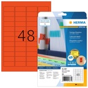 Etiket HERMA 4367 45.7x21.2mm verwijderbaar rood 960 stuks