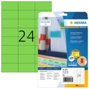 Etiquette amovible HERMA 4469 70x37mm vert 480 pièces