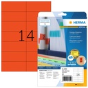 Etiket HERMA 5059 105x42.3mm verwijderbaar rood 280 stuks