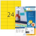 Etiket HERMA 4406 70x37mm geel 2400 stuks
