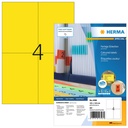 Etiket HERMA 4396 105x148mm A6 geel 400 stuks