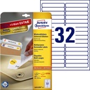 Etiquette Avery amovible L6031REV-25 96x16,9mm 800 pièces