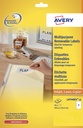 Etiquette Avery amovible L4734REV-25 199,3x143,5mm 50 pièces