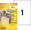 Etiquette Avery amovible L4735REV-25 210x297mm A4 25 pièces