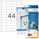 Etiket HERMA 4572 48.3x25.4mm folie wit 880 stuks