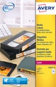 Etiket Avery L7665-25 72x21.2mm voor media tape's 600 stuks