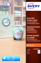 Etiquette amovible Avery L7104REV-20 60mm rond blanc 240 pièces