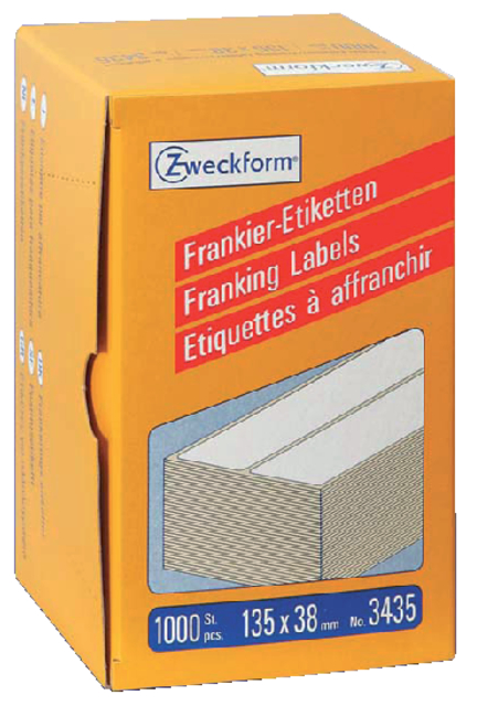 Etiquette affranchissement Avery Zweckform 3435 135x38mm 1000 pcs