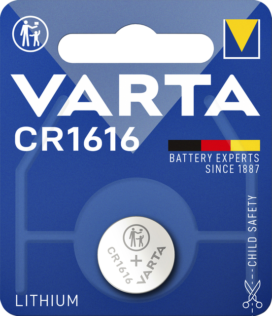 Pile bouton VARTA 1x CR1616 lithium