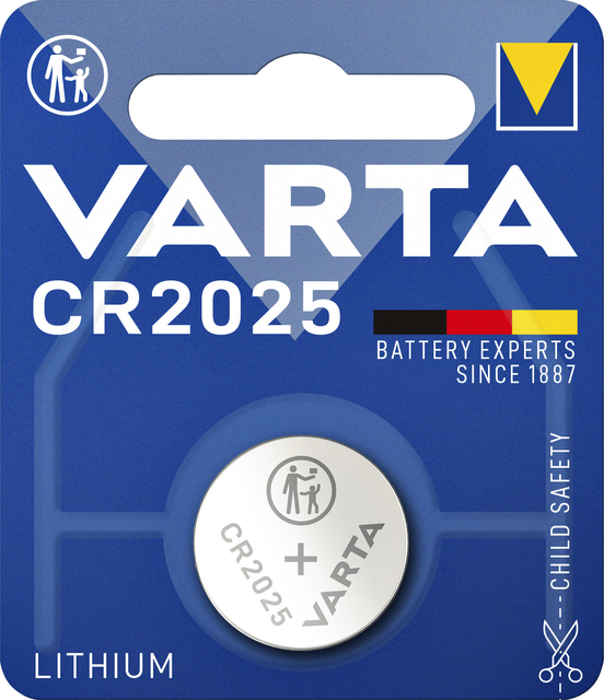 Pile bouton VARTA 1x CR2025 lithium