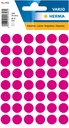 Etiket HERMA 1856 rond 13mm roze 240 etiketten