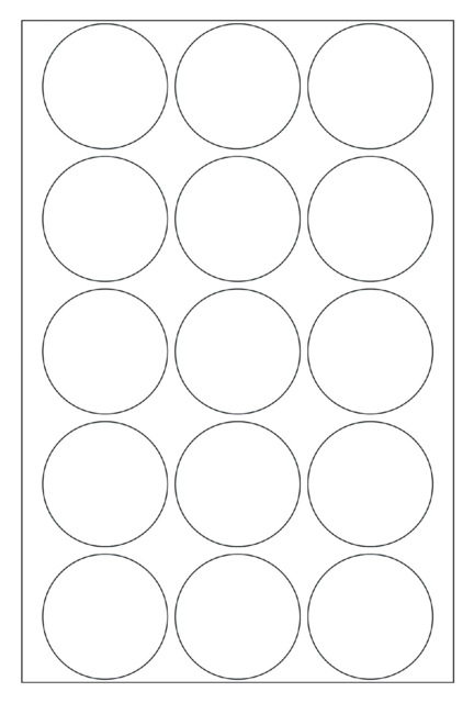 Etiquette HERMA 2277 rond 32mm transparent 240 pièces