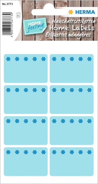 Etiket HERMA 3773 26x40mm diepvries blauw 48stuks