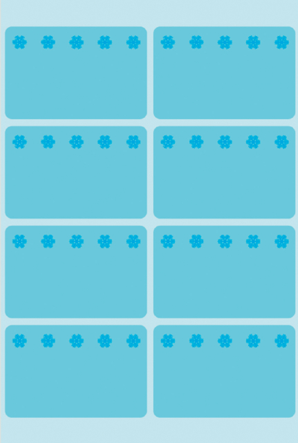 Etiquette congélateur HERMA 3773 26x40mm bleu 48 pièces