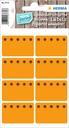 Etiquette congélateur HERMA 3774 26x40mm orange 48 pièces