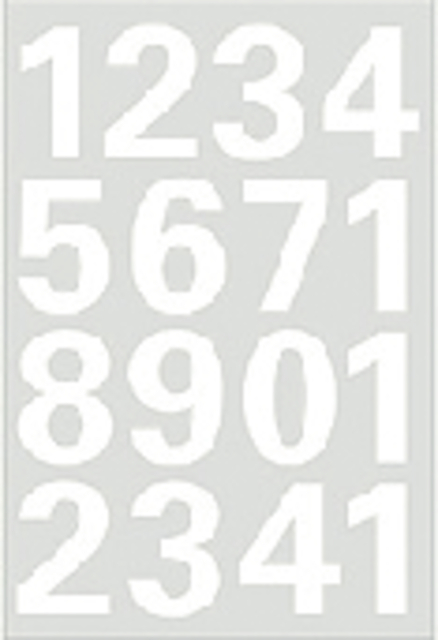 Etiquette HERMA 4170 chiffres 0-9 blanc 25mm