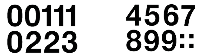 Etiquette HERMA 4189 chiffres 0-9 33mm noir 16 pièces