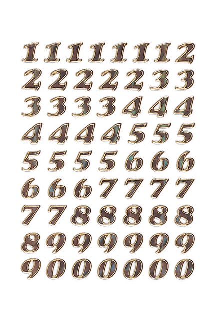 Etiquette HERMA 4193 chiffres 0-9 8mm or 64 pièces