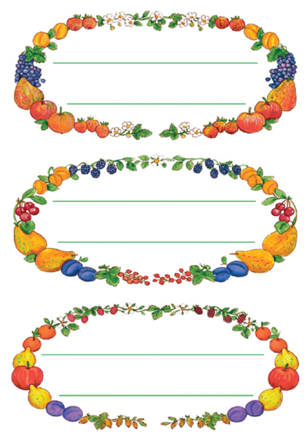 Etiquette de cuisine HERMA 3598 Couronne de fruits 12 pcs