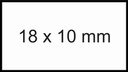 Prijsetiket 10x18mm Sato PB1 afneembaar wit