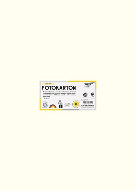 Fotokarton Folia 300gr 50x70cm 10vel 01 parelwit