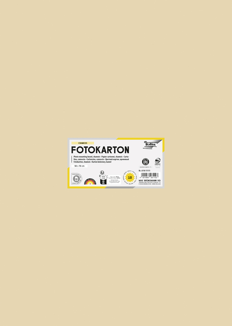 Carton photo Folia 50x70cm 300g 10 feuilles n° 10 chamois