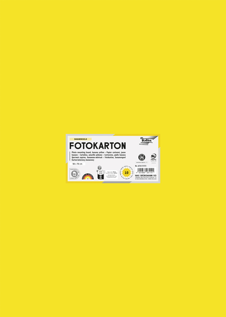 Fotokarton Folia 300gr 50x70cm 10vel 14 banaangeel