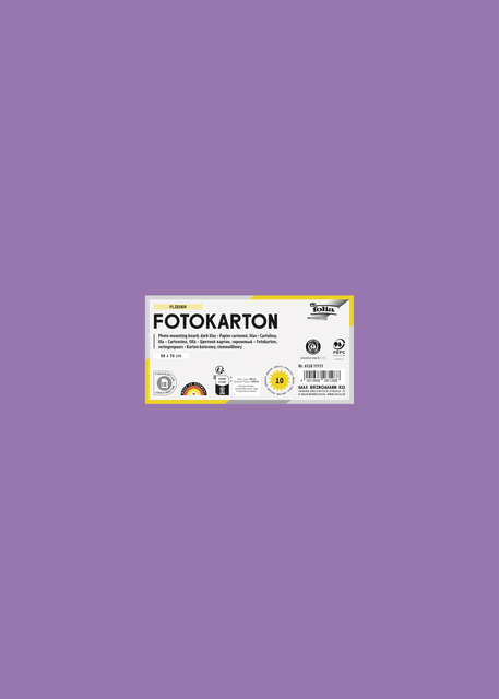 Fotokarton Folia 300gr 50x70cm 10vel 28 paars