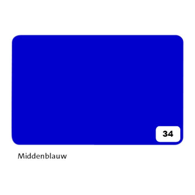 Fotokarton Folia 300gr 50x70cm 10vel 34 middenblauw