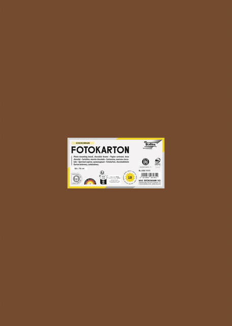 Carton photo Folia 50x70cm 300g 10 feuilles n° 85 marron