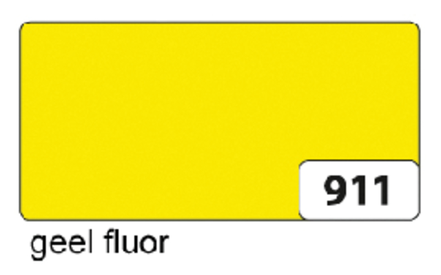 Etalagekarton Folia 1-zijdig 48x68cm 380gr nr911 fluor geel