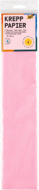 Crêpepapier Folia 50x250cm 10vel 119 lichtroze