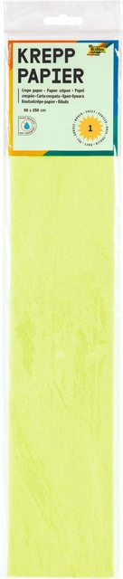 Papier crépon Folia 250x50cm 10 feuilles n° 145 vert clair