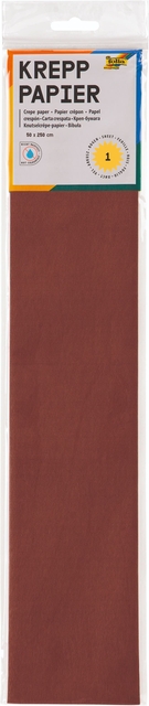 Papier crépon Folia 250x50cm nr 161 marron