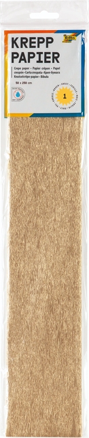 Papier crépon Folia 250x50cm 10 feuilles n° 9125 or