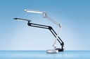 Bureaulamp Hansa led 4 stars zilvergrijs
