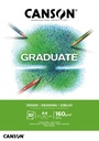 Bloc à dessin Canson Graduate Dessin A4 30 feuilles 160g blanc