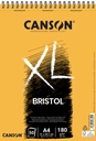 Bloc à dessin Canson XL Bristol A4 50 feuilles 180g A4 ultra blanc
