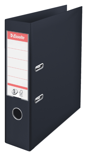 Classeur à levier Esselte Vivida N°1 A4 75mm PP noir