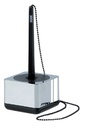 Stylo bille de comptoir Han i-Line socle et chaîne Medium chrome