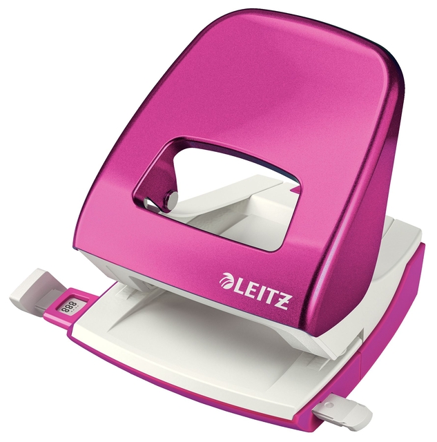 Perforateur Leitz 5008 NeXXt WOW métal 30 feuilles rose