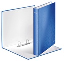 Classeur Leitz WOW A4 maxi 2 anneaux méc-D 25mm bleu