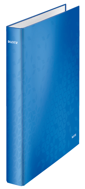 Classeur Leitz WOW A4 maxi 4 anneaux méc-D 25mm bleu