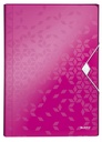 Trieur Leitz WOW pour A4 6 compartiments PP rose