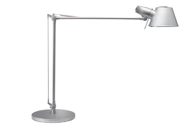 Bureaulamp MAUL Rock LED voet zilvergrijs