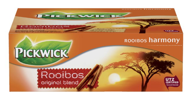 Thé Pickwick rooibos 100x 1,5g avec enveloppe