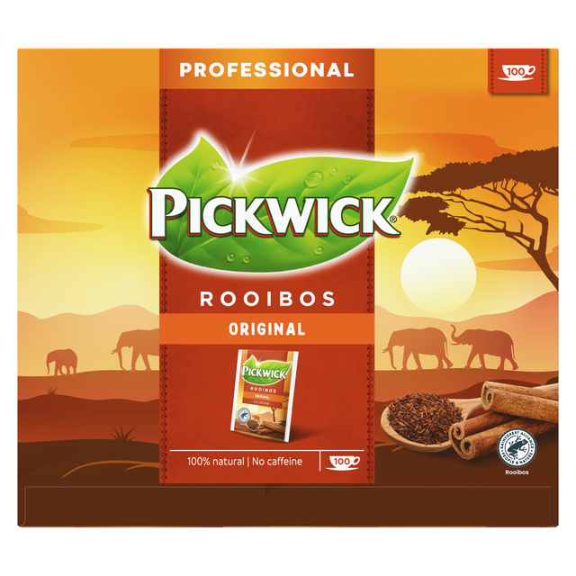 Thé Pickwick rooibos 100x 1,5g avec enveloppe