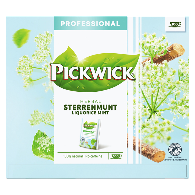 Thé Pickwick Sterrenmunt 100x 2g avec enveloppe