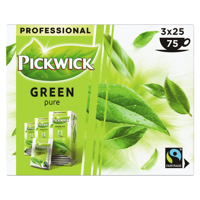 Thé vert Pickwick Pure Fair Trade 25x 1,5g