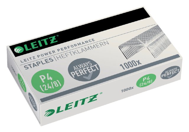 Agrafes Leitz P4 24/8 galvanisé 1000 pièces